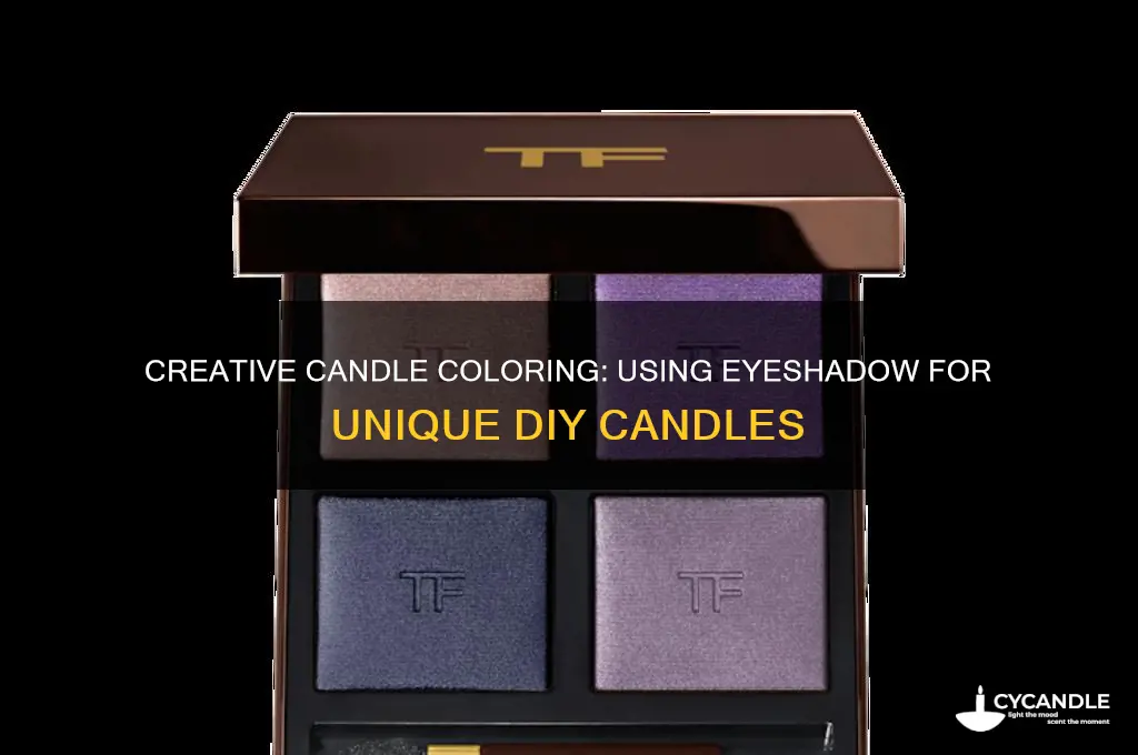 can you use eyeshadow to color candles