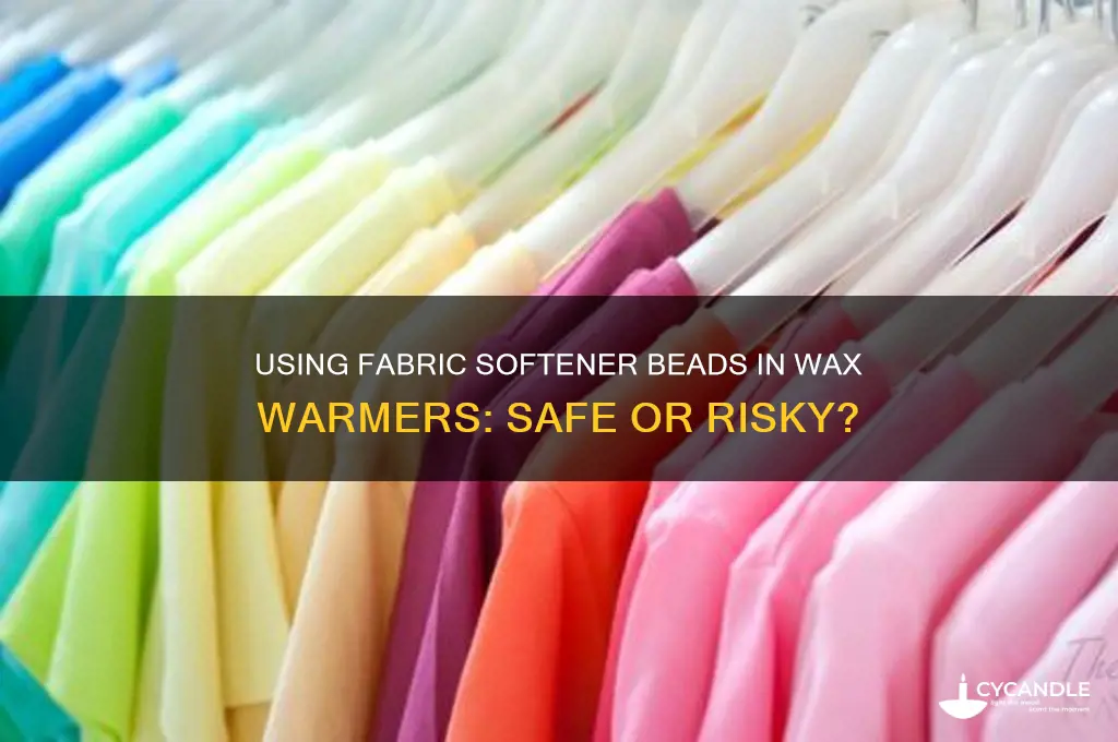 can you use fabric softener beads in wax warmer