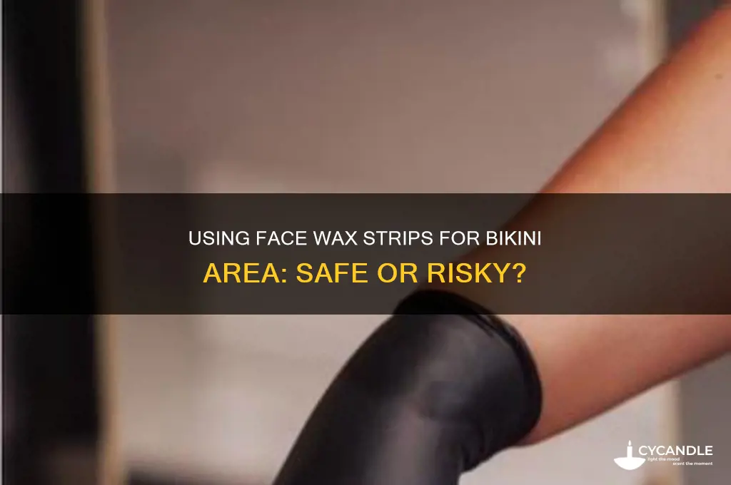 can you use face wax strips on your vag