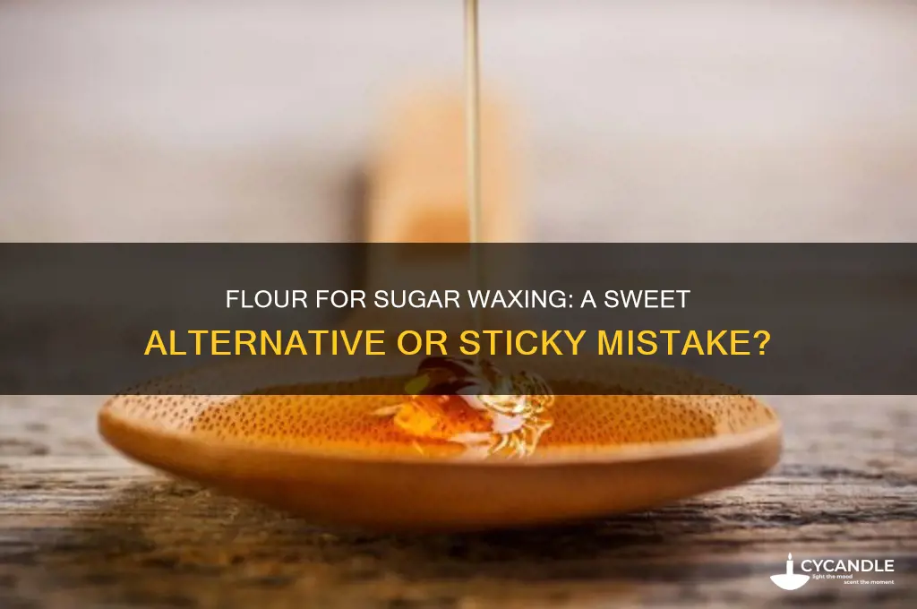 can you use flour for sugar waxing