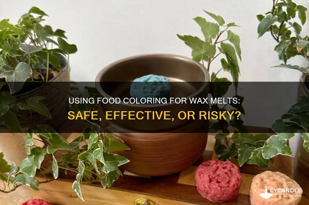 can you use food colouring for wax melts