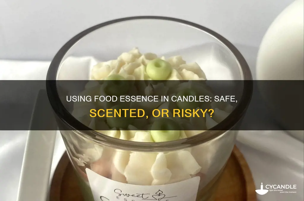 can you use food essence in candles