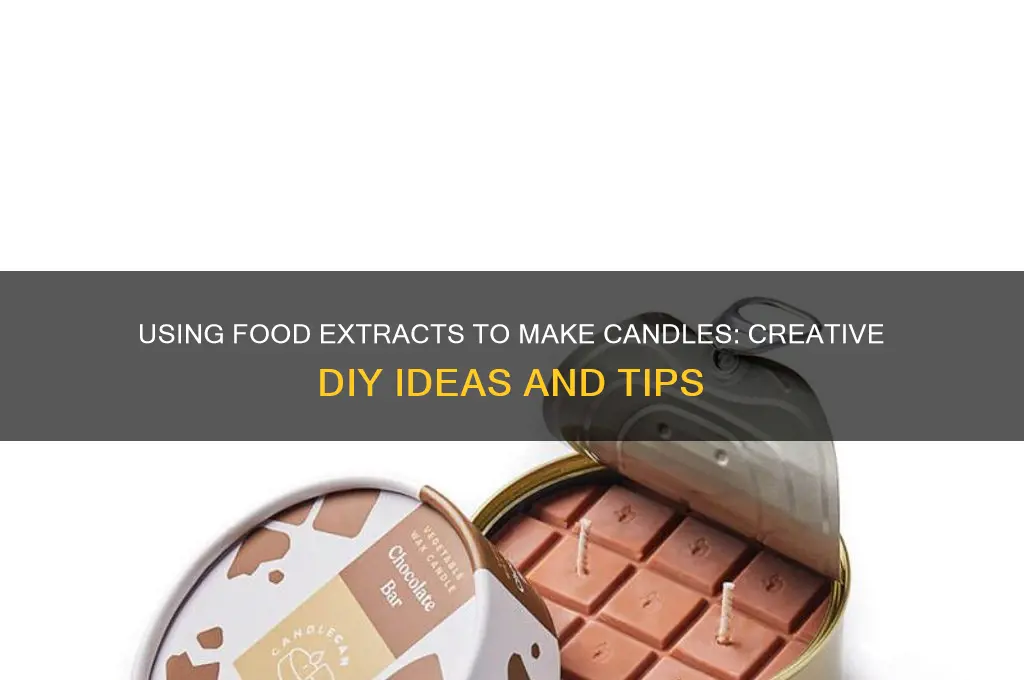can you use food extract to make candles