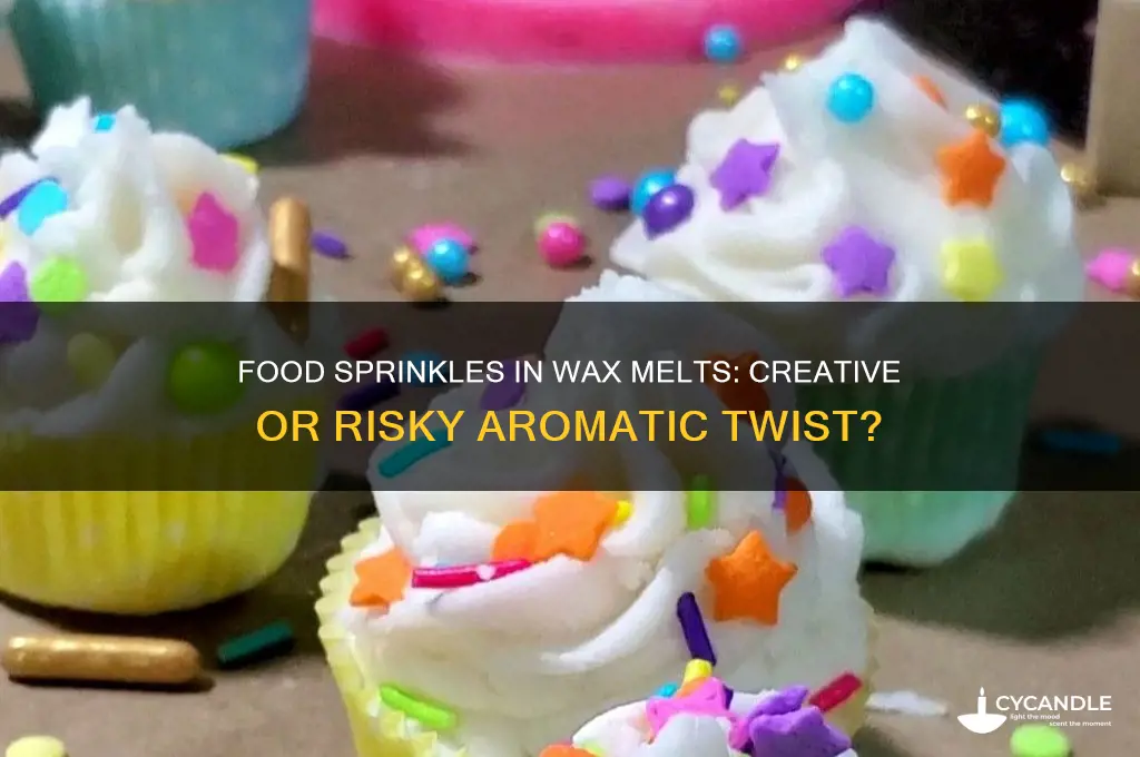 can you use food sprinkles in wax melts