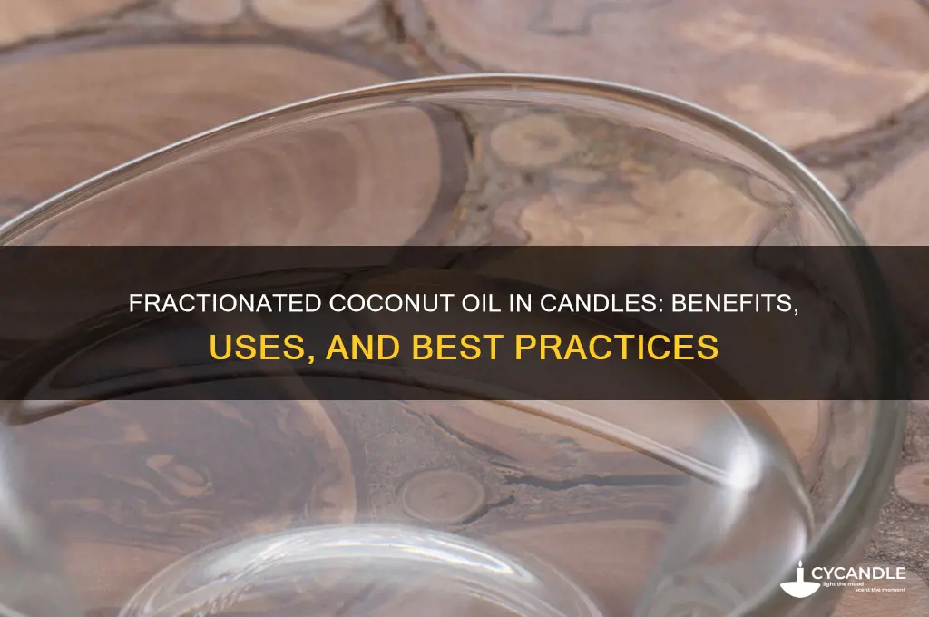 can you use fractionated coconut oil to candles