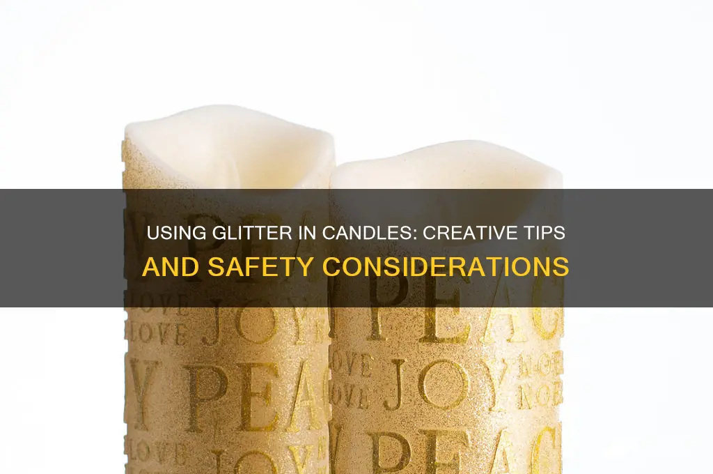 can you use glitter in candles
