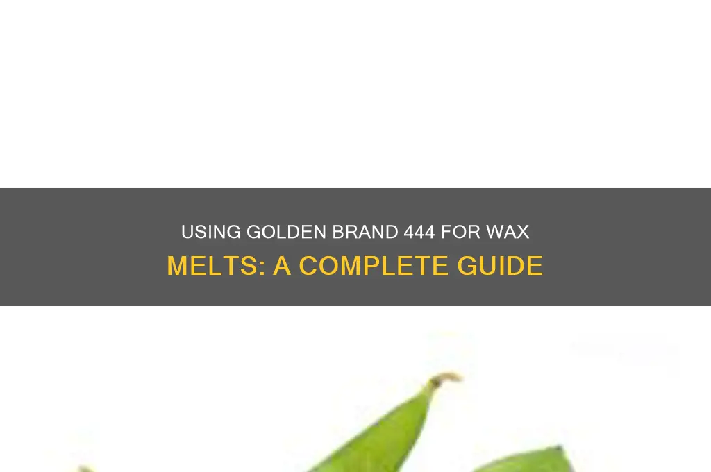can you use golden brand 444 for wax melts