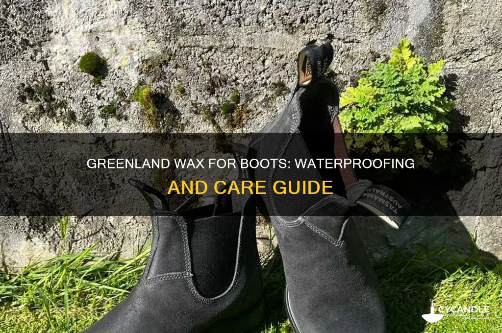 can you use greenland wax on boots