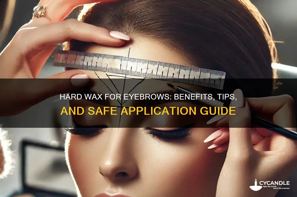 can you use hard wax for eyebrows
