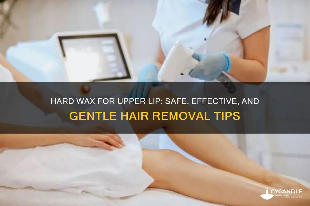 can you use hard wax on upper lip