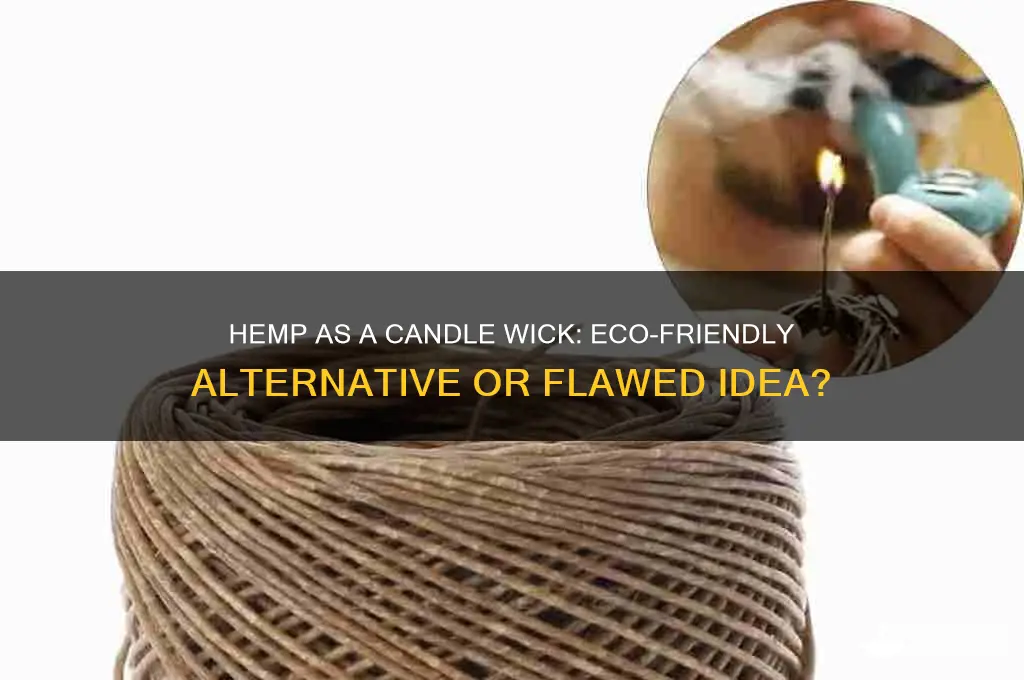 can you use hemp as a candle wick