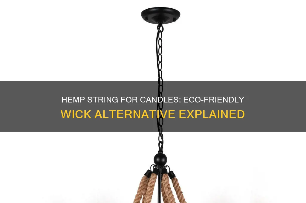 can you use hemp string for candles