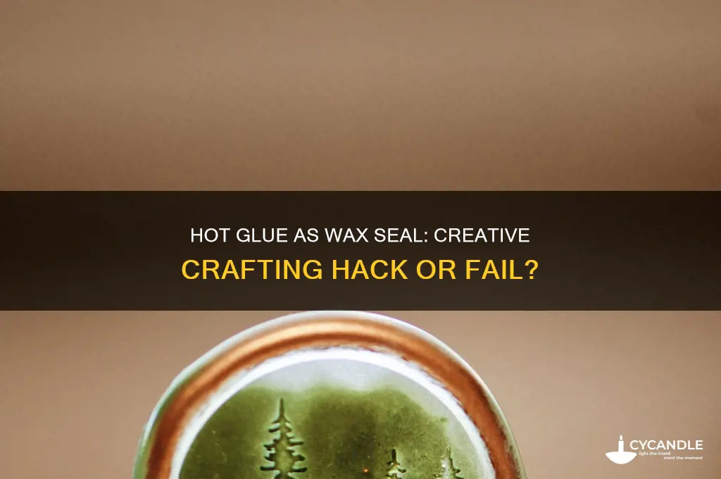 can you use hot glue as a wax seal