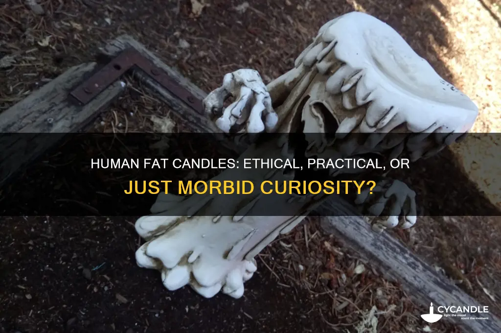 can you use human fat to make a candle