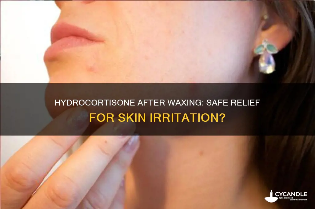can you use hydrocortisone after waxing