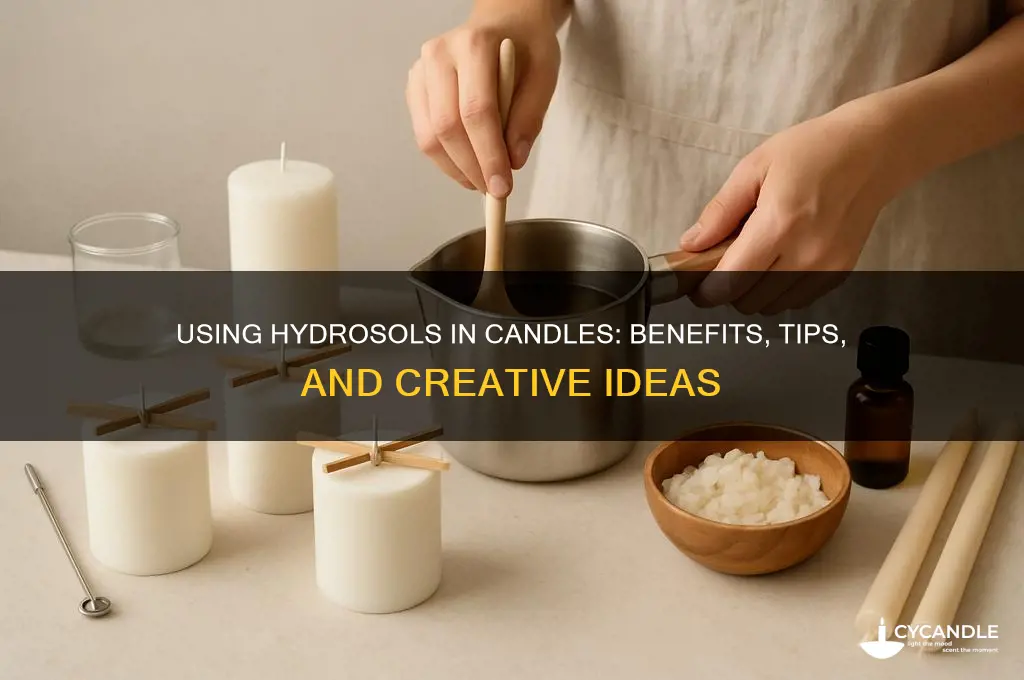 can you use hydrosols in candles