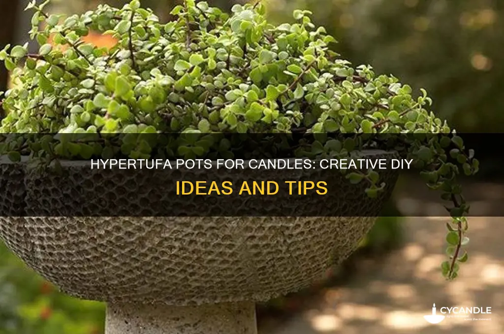 can you use hypertufa pots for candles