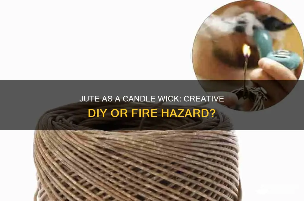 can you use jute as a candle wick