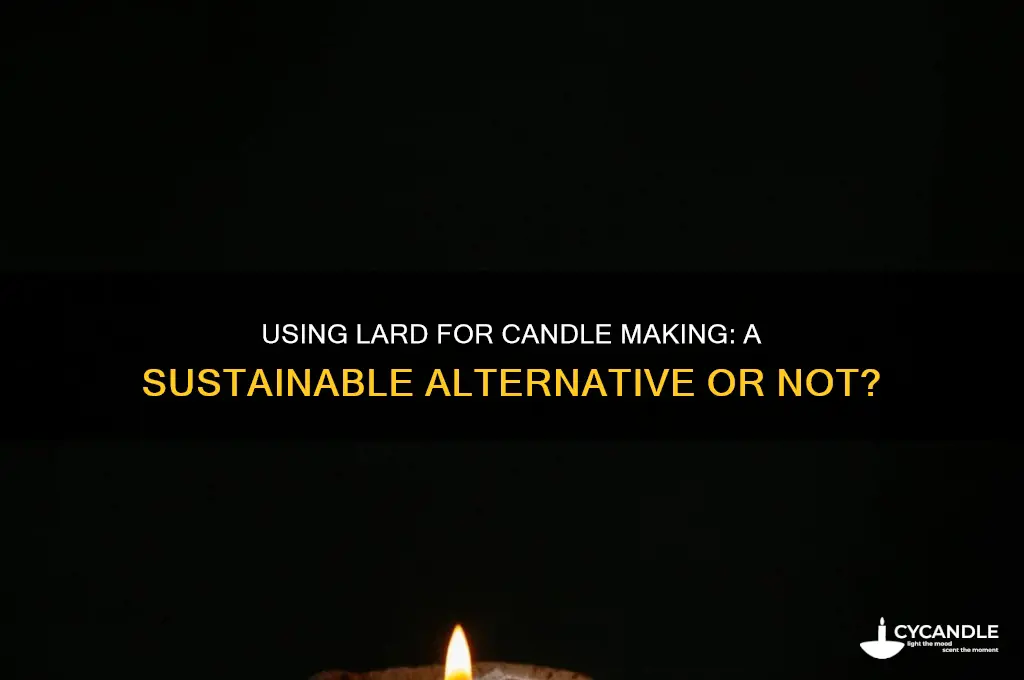 can you use lard to make candles