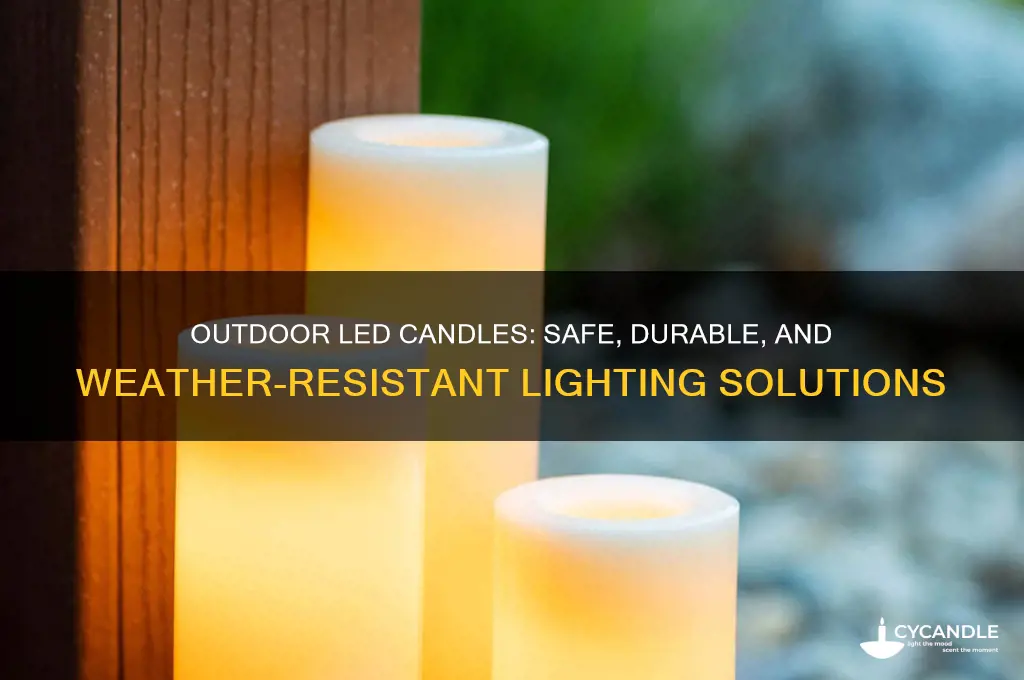 can you use led candles outside