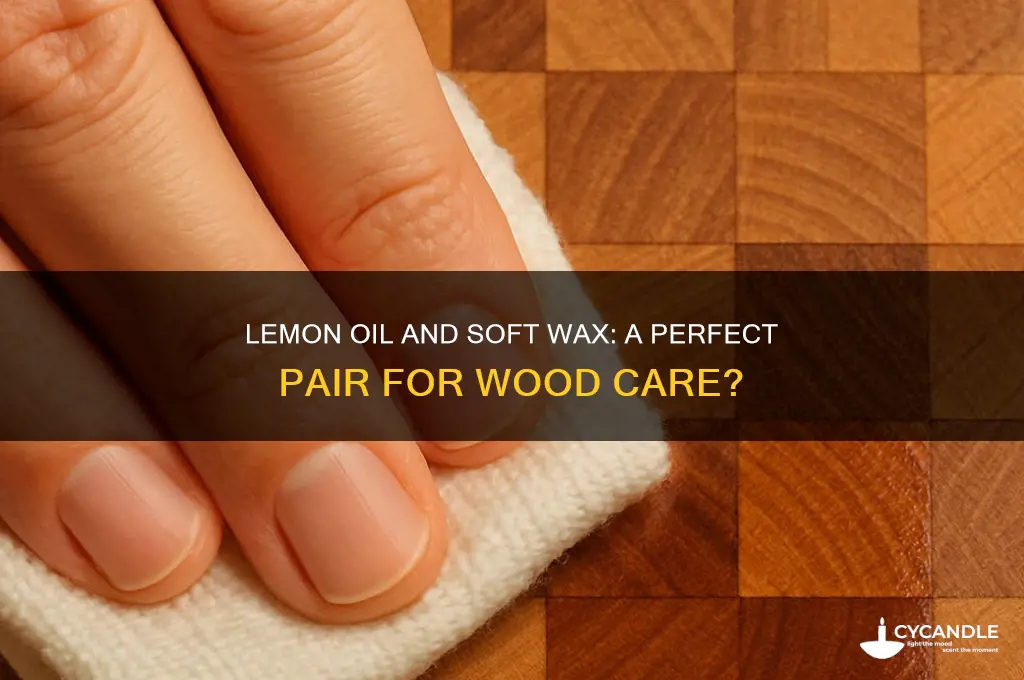 can you use lemon oil then soft wax
