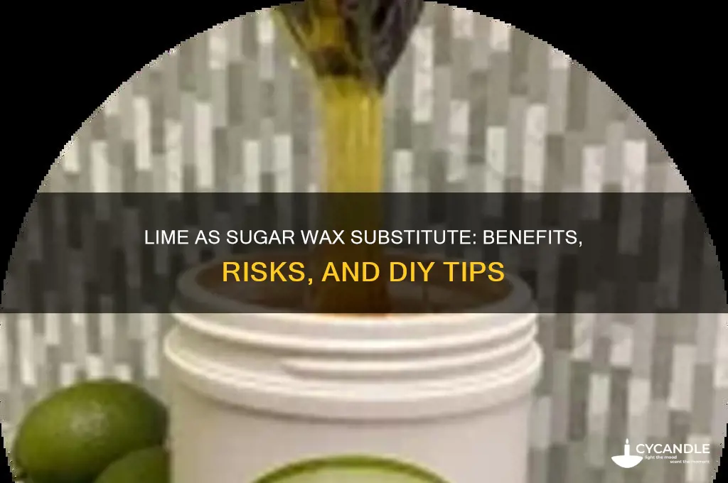can you use lime for sugar wax
