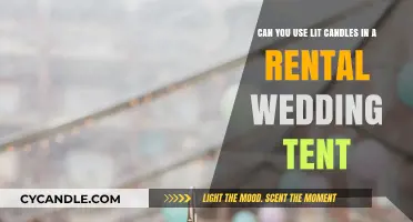 Using Lit Candles in Rental Wedding Tents: Safety Tips and Alternatives