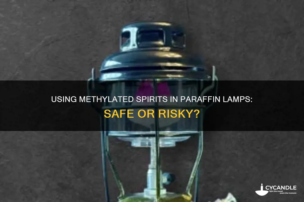 can you use methylated spirits in a paraffin lamp