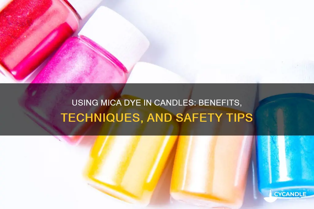 can you use mica dye in candles