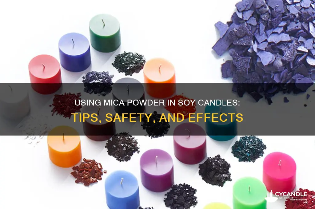 can you use mica powder in soy candles