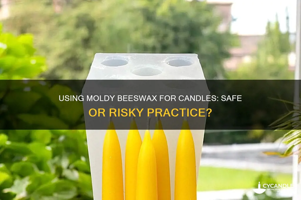 can you use moldy beeswax for candles