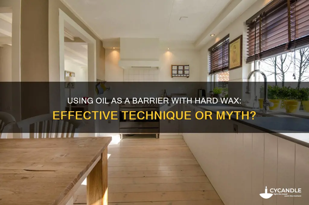 can you use oil as a barrier with hard wax