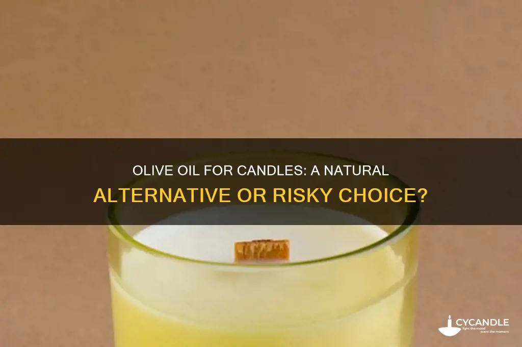 can you use olive oil for candles