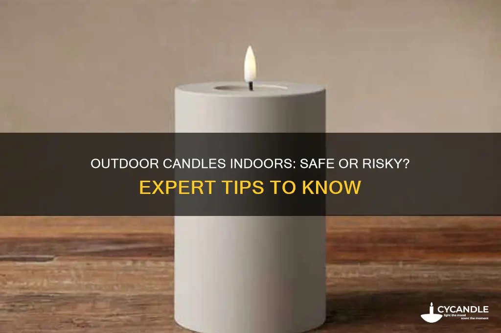 can you use outdoor candles indoors
