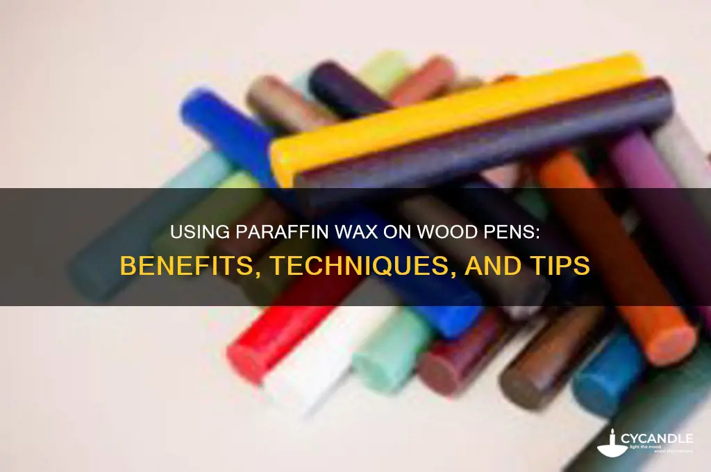 can you use pae wax on wood pens