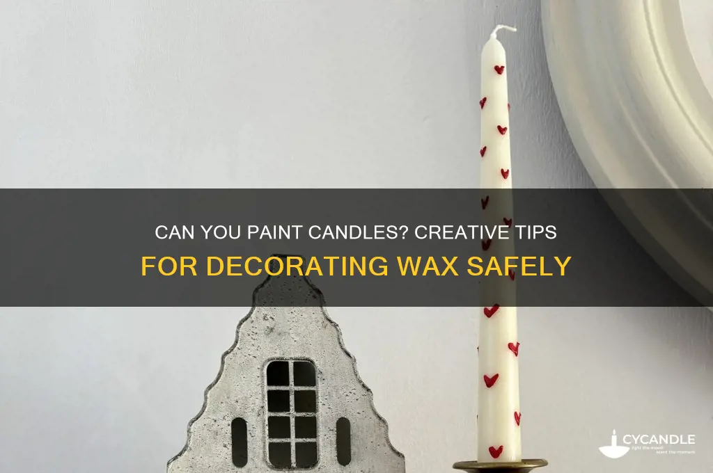 can you use paint on candles