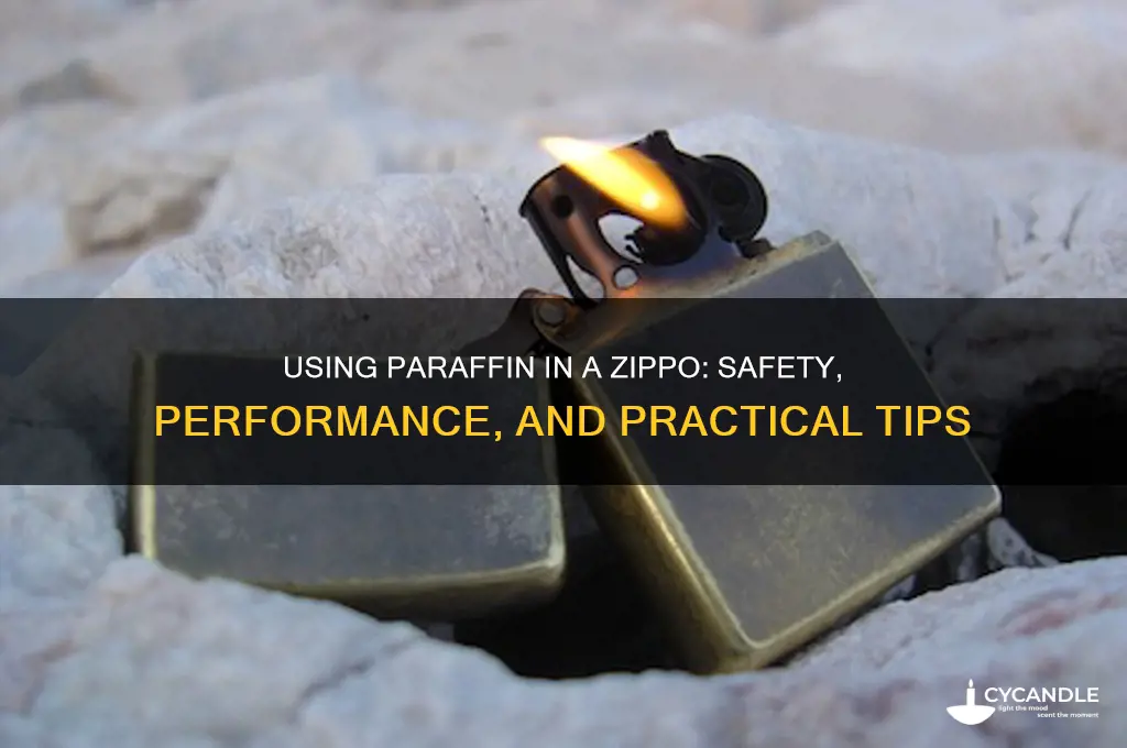 can you use paraffin in a zippo