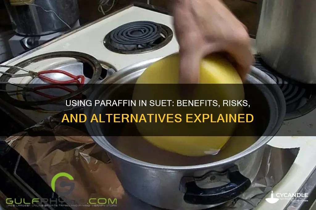 can you use paraffin in suet