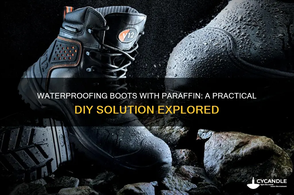 can you use paraffin to waterproof boots