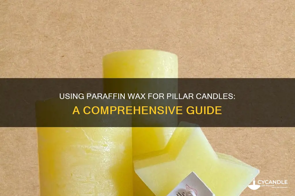 can you use parrafin wax to make pillar candles