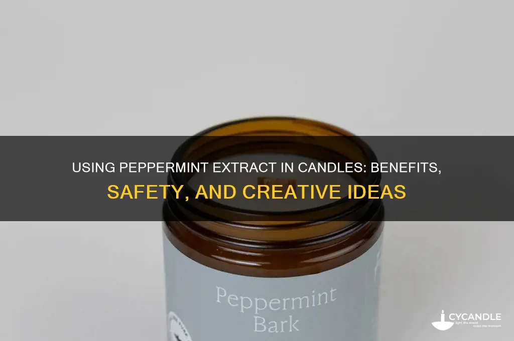 can you use peppermint extract in candles