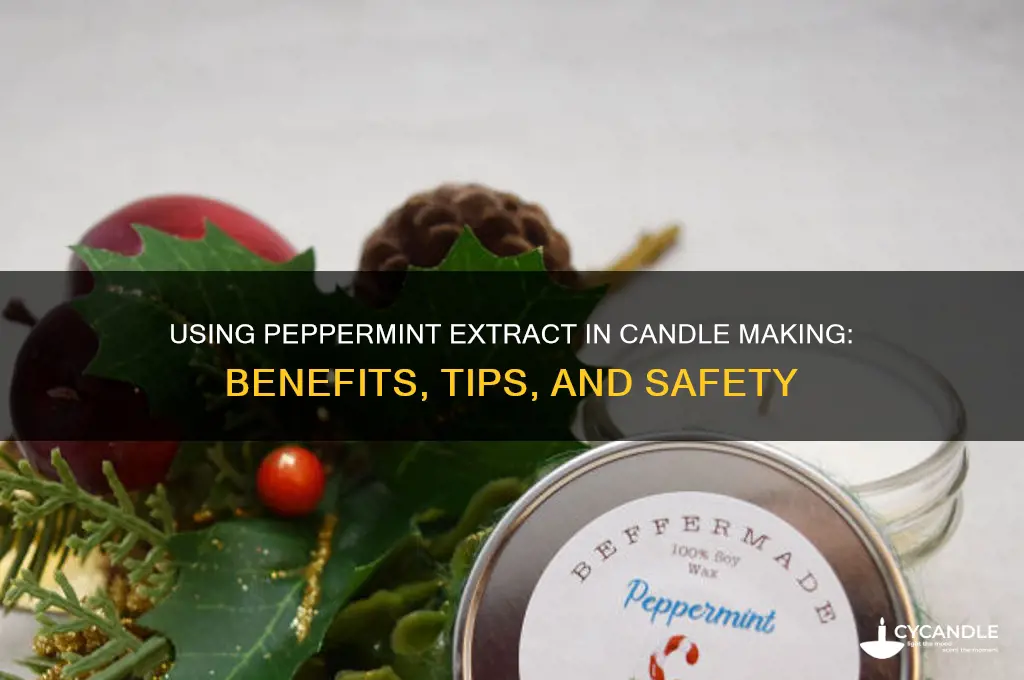 can you use peppermint extract to make candles