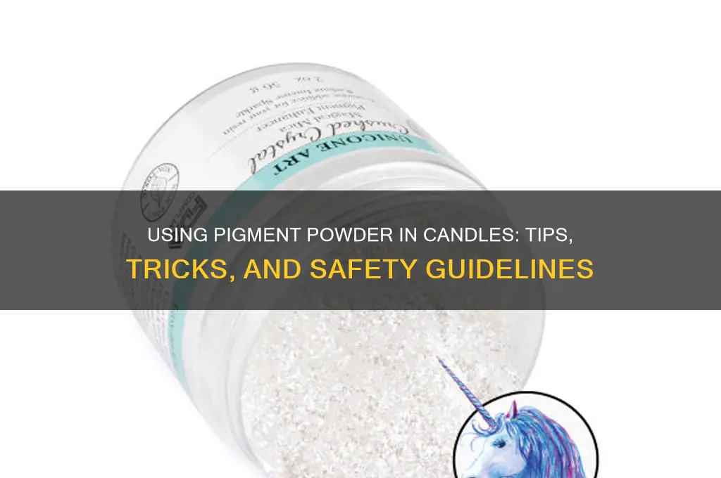 can you use pigment powder for candles