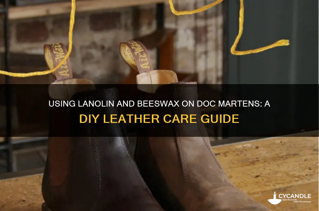 can you use plain lanolin and beeswax on doc martens