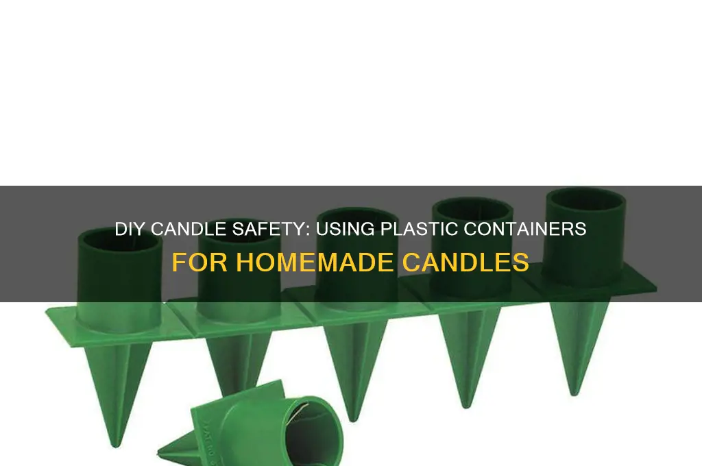 can you use plastic container when making a diy candle
