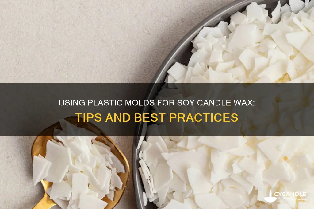 can you use plastic molds for soy candle wax