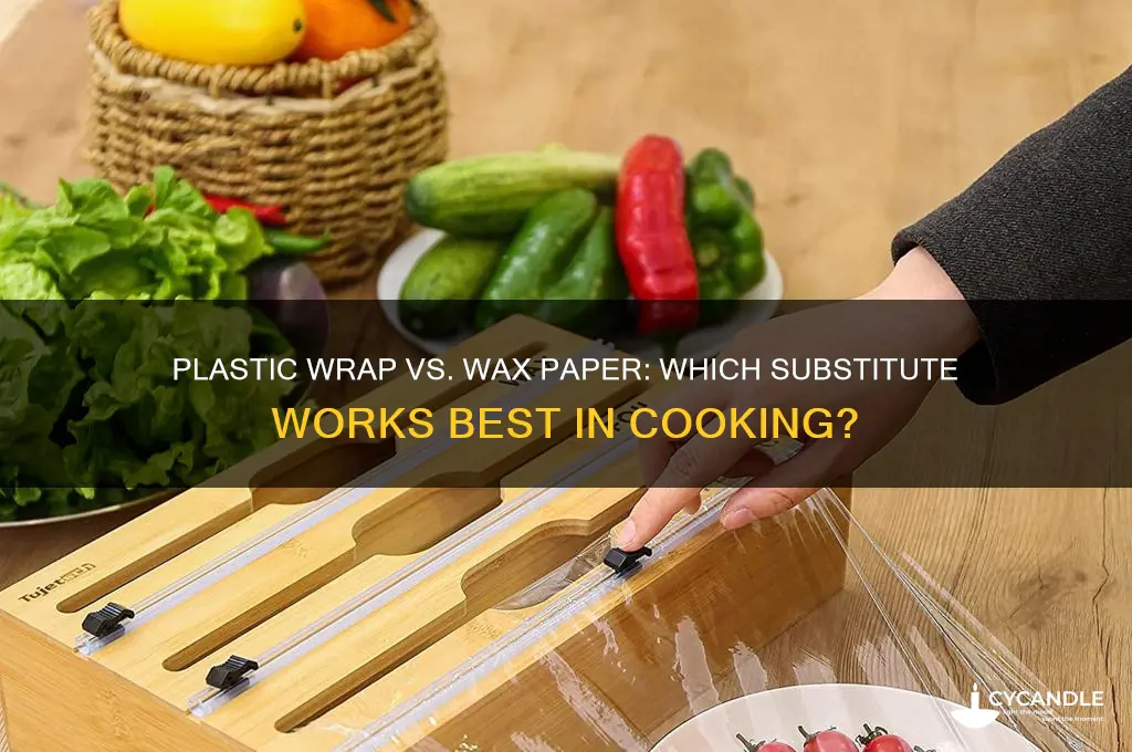 can you use plastic wrap instead of wax paper