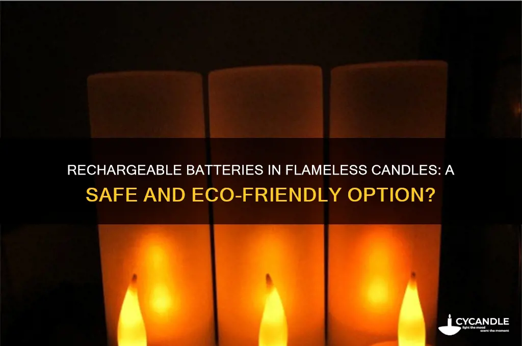 can you use rechargeable batteries in flameless candles