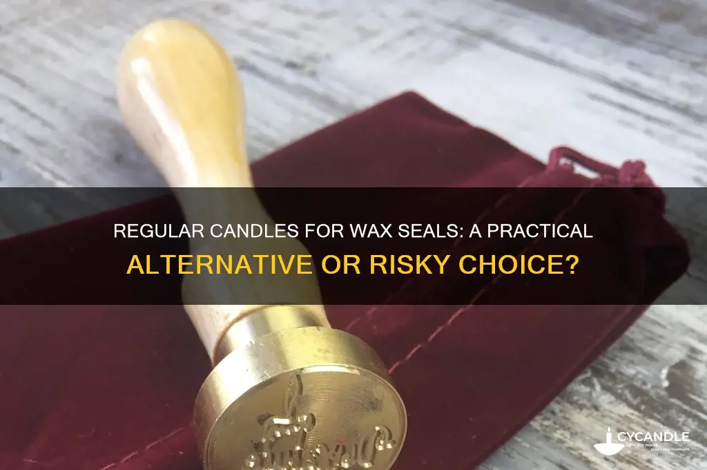 can you use regular candles for wax seals