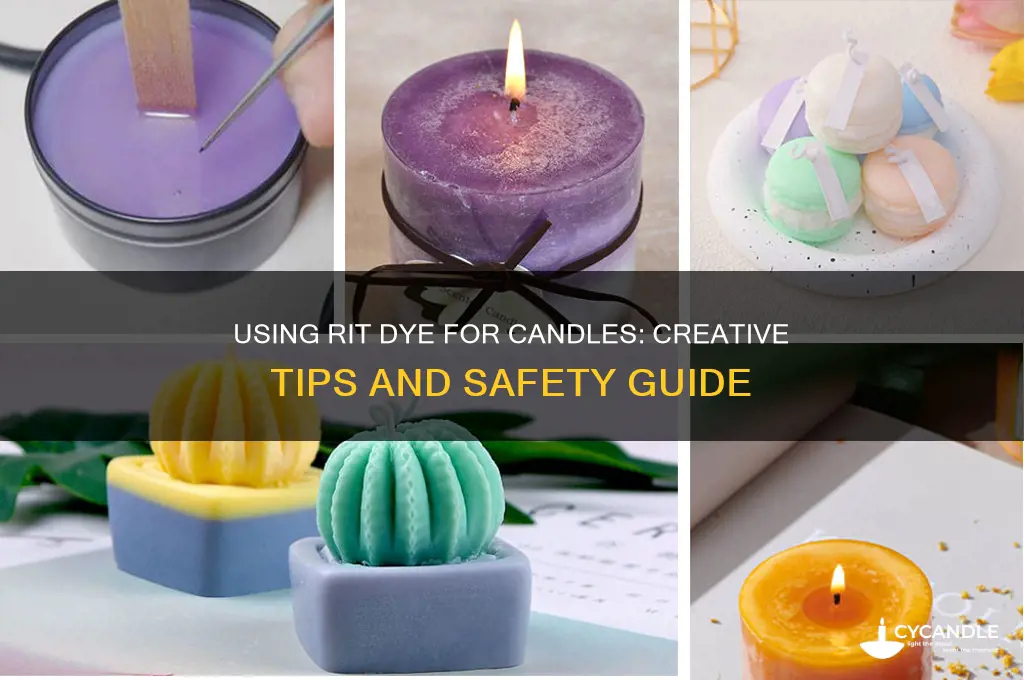 can you use rit dye for candles